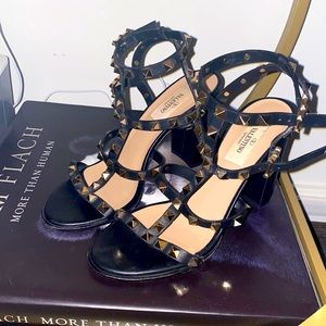 VALENTINO ROCKSTUD CAGED SANDAL 60MM